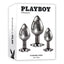 Playboy Pleasure- Pleasure 3 Ways Butt Plug Kit