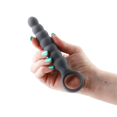 Desire Lucent- Vibrating Anal Beads With Finger Ring
