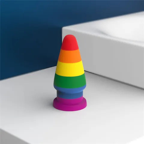 Prider 6'' Anal Plug- Rainbow