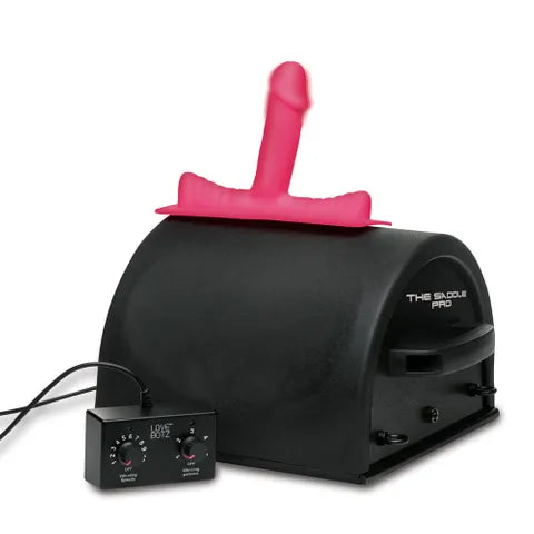 LoveBotz 50X Saddle Pro Sex Machine With 4 Attachment Dildos