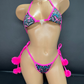 Adult Toys Bikini With Pom Poms (Size S/M)
