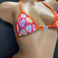 Candy Hearts Bikini With Pom Poms (Size S/M)