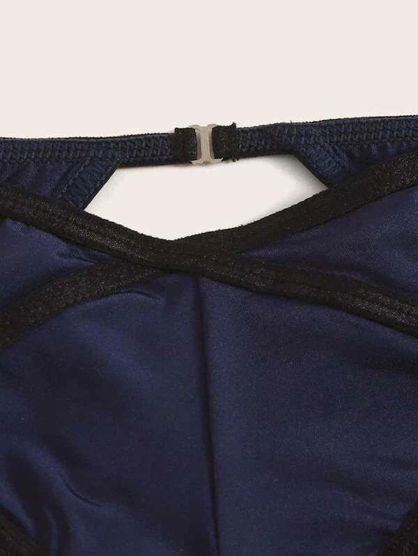 Lace Trim Cutout Panty (Size XL)