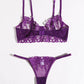Purple Underwire Lingerie Set (Sizes XL)