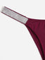 Rhinestone Studded Panty Burgundy (Sizes S, M)