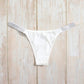 Rhinestone Studded Panty White (Size M)