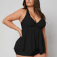 Plus Flounce Hem Shorts Swimsuit (Size XL)