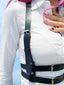 Metal Buckle Black Harness (Sizes M-L)