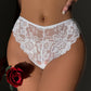 White Lace Panty With Pearls (Sizes M, L)