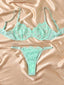 Mint Green Lace Lingerie Set (Size L)