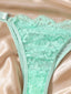 Mint Green Lace Lingerie Set (Size L)