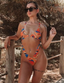 Orange/Blue Ring Linked Swimsuit (Sizes S, L)