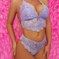 Lace Bralette & Cheeky Panty Set (One Size)