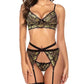 3 Piece Embroidered Lace Set (Sizes L, XL)