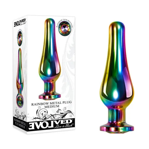 Evolved Rainbow Metal Plug (Sizes S, M, L)