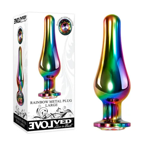 Evolved Rainbow Metal Plug (Sizes S, M, L)