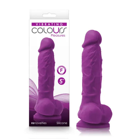 Colours Pleasures Vibrating - 5'' Dildo