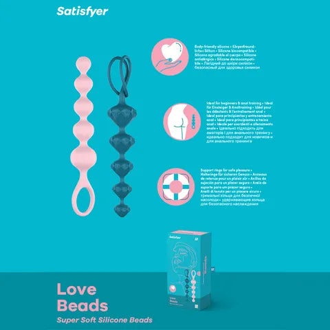 Satisfyer Coloured Love Beads- Set of 2