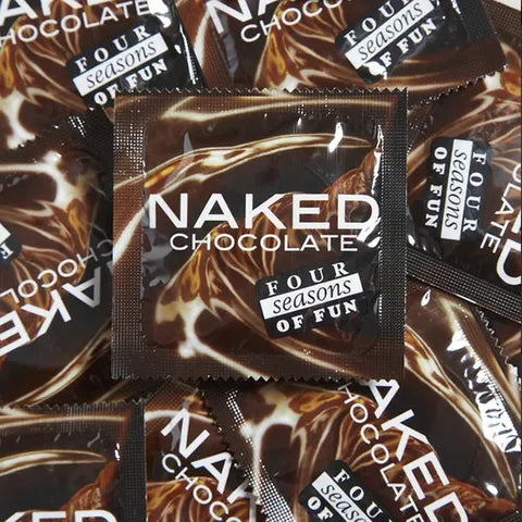 Naked Chocolate Condoms- Bulk Box of 144