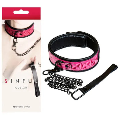 Sinful Collar- Pink or Black