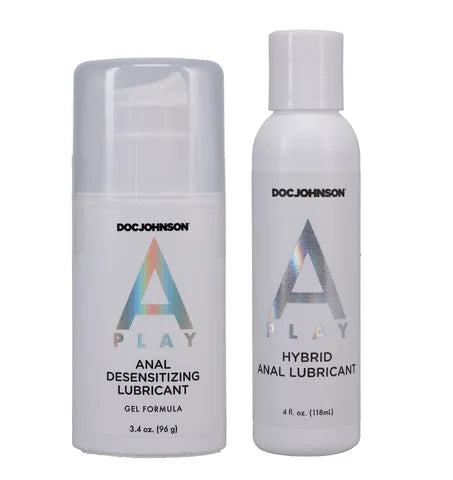 A- Play Hybrid Anal Lube & Anal Desensitising Lube- 2pk