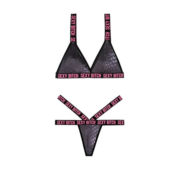 Vibes- Sexy Bitch Bralette & Thong (Sizes S-M / M-L)