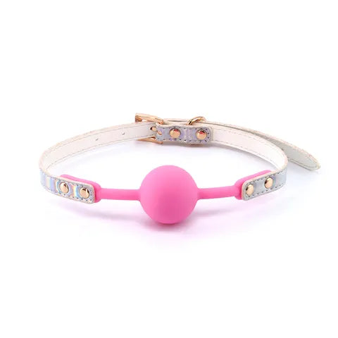 Cosmo Bondage Ball Gag - Rainbow/Pink