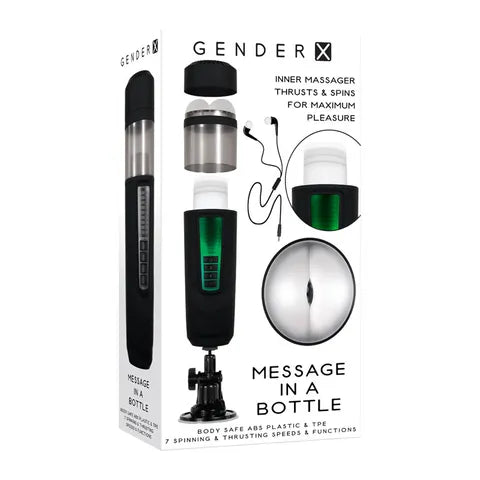 Gender X- Message In A Bottle- Thrusting & Spinning Stroker