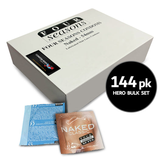 Naked Classic Condoms- Bulk Box of 144